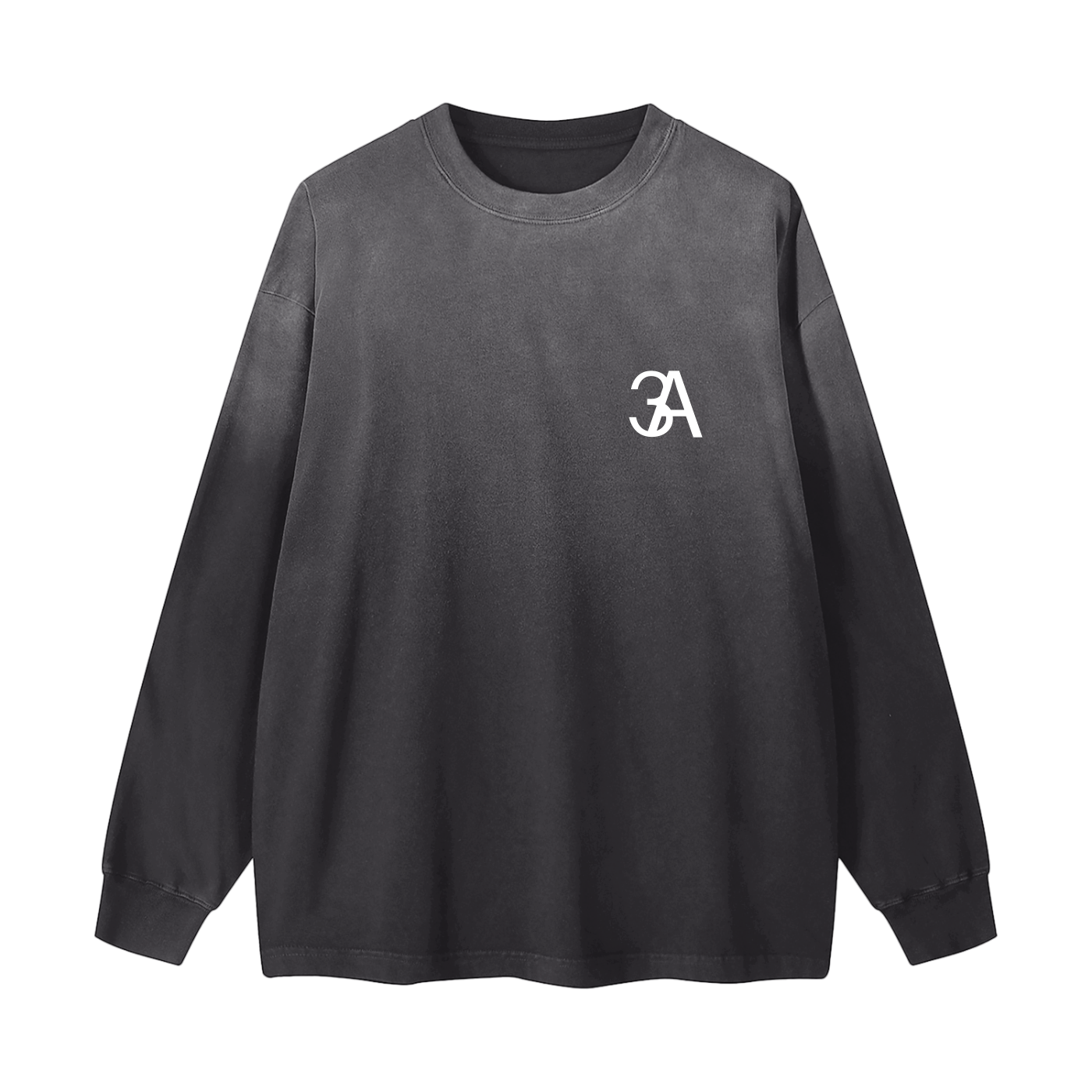 3A Gradient Washed Long Sleeve T-Shirt
