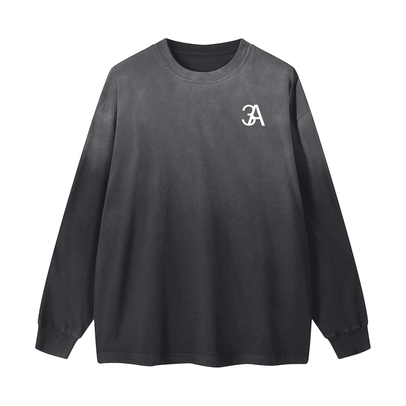 3A Gradient Washed Long Sleeve T-Shirt