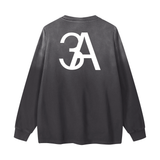 3A Gradient Washed Long Sleeve T-Shirt